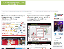 Tablet Screenshot of marketing-thema.com